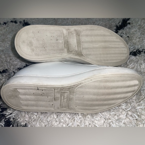 Kate Spade White Sneakers, size 6.5, preowned - Picture 8 of 10